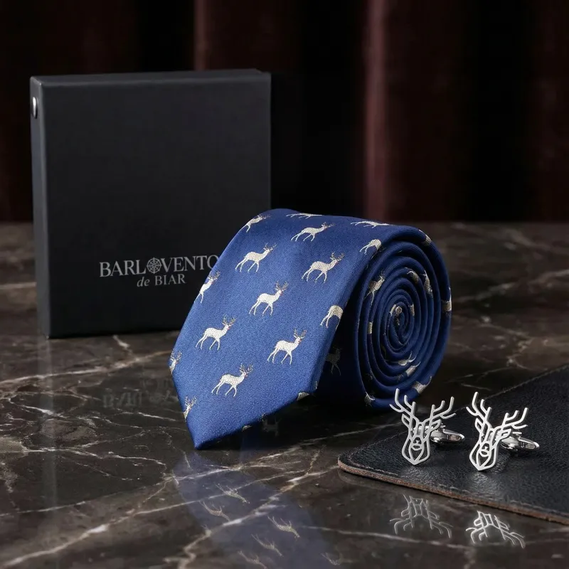 Set de regalo de corbata y gemelos de cazador de Navidad sold by Barlovento de Biar