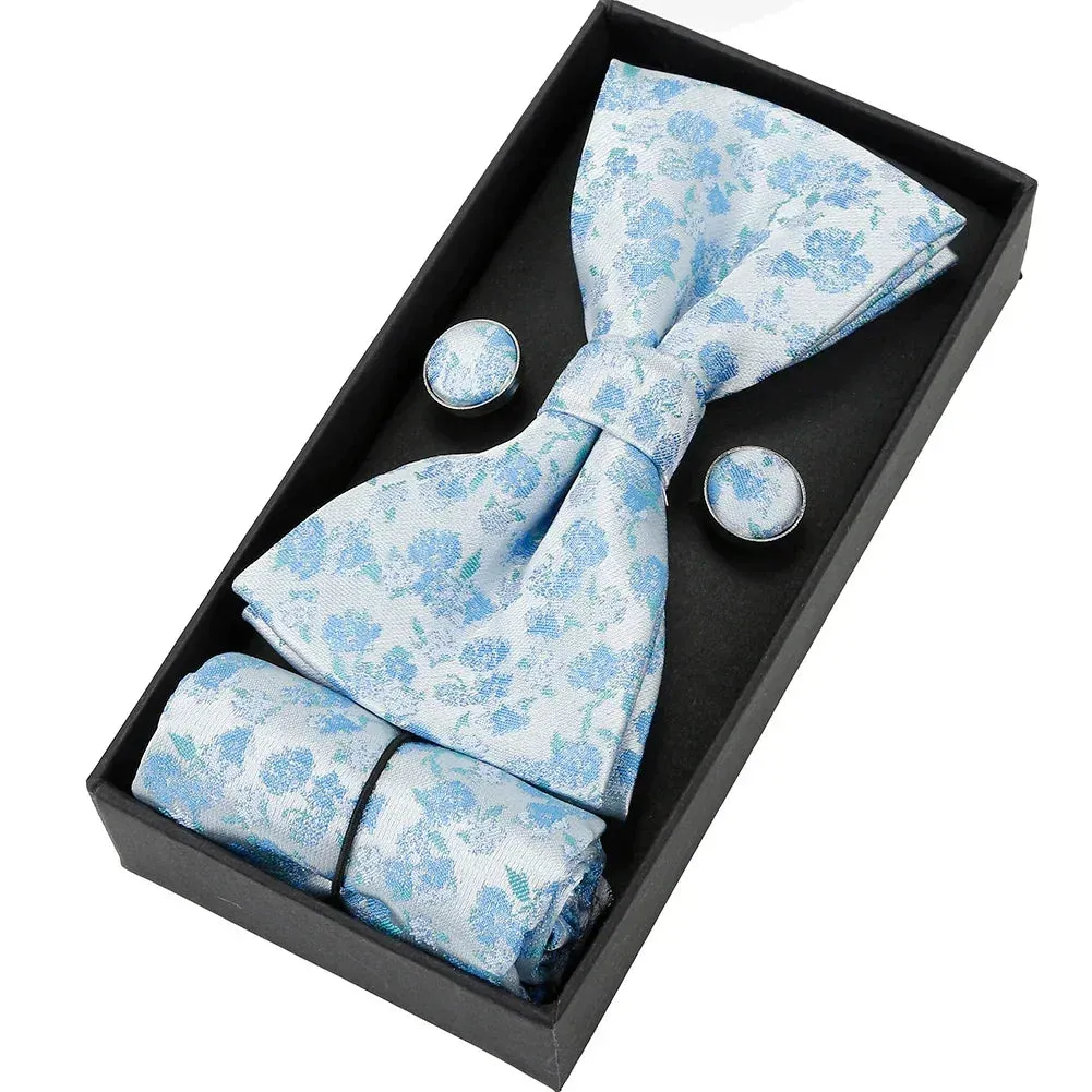 Santa Bárbara · conjunto de pajarita con flores azules sold by Barlovento de Biar product image thumbnail 2