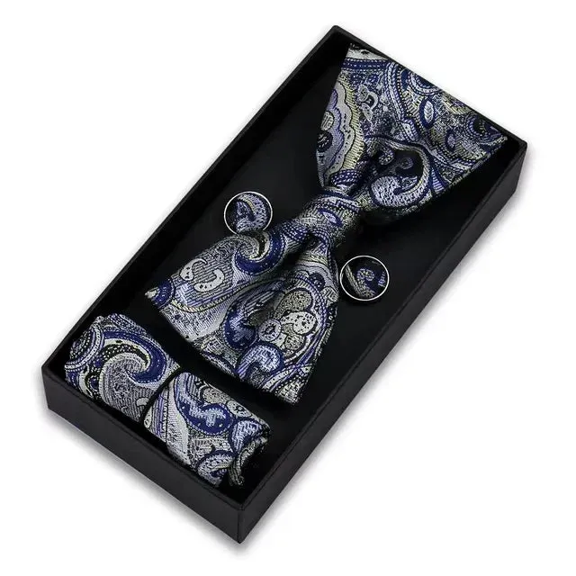 Los Ángeles · conjunto de pajarita azul Paisley sold by Barlovento de Biar product image thumbnail 4