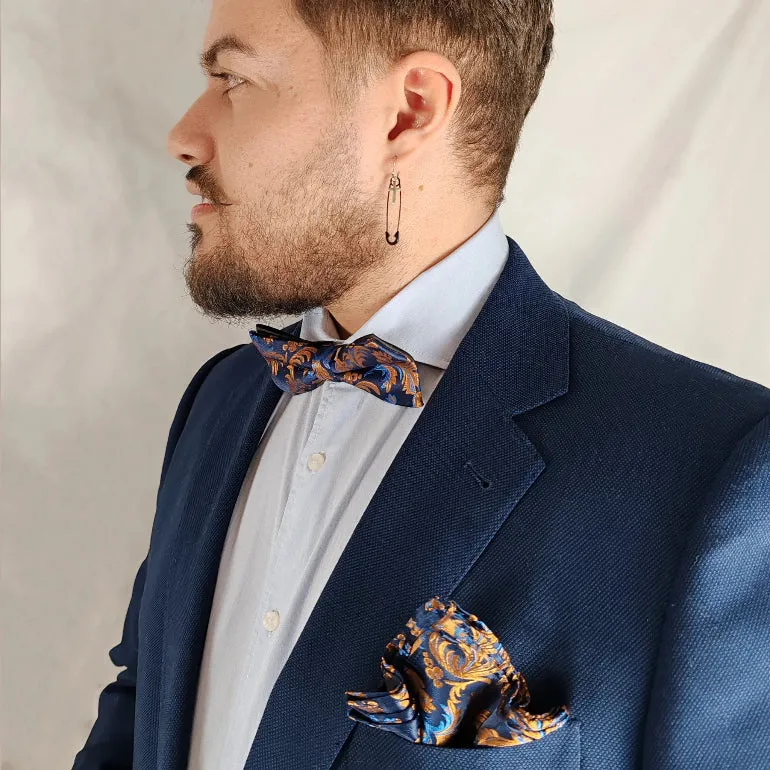 Austin · conjunto de pajarita azul y naranja sold by Barlovento de Biar product image thumbnail 3