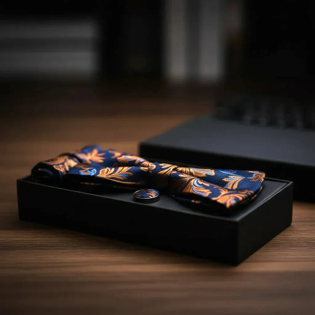 Austin · conjunto de pajarita azul y naranja sold by Barlovento de Biar product image thumbnail 4