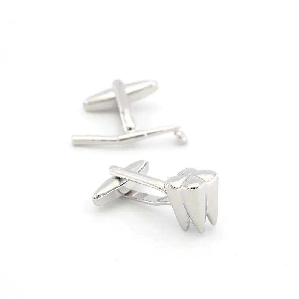 Diente y espejo · gemelos de camisa para dentistas sold by Barlovento de Biar product image thumbnail 5