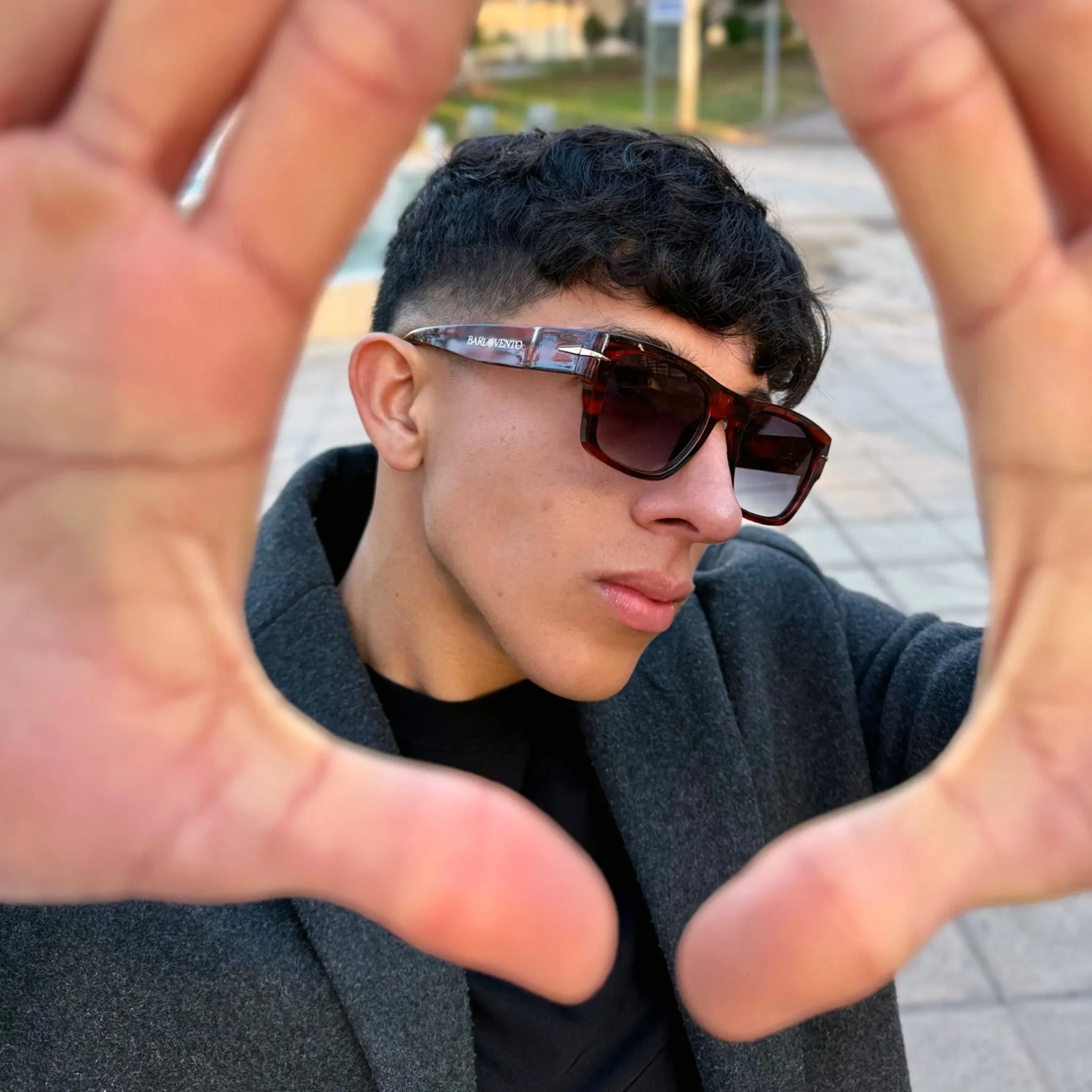 Varadero · gafas de sol de carey con lentes azules UV400 sold by Barlovento de Biar product image thumbnail 2