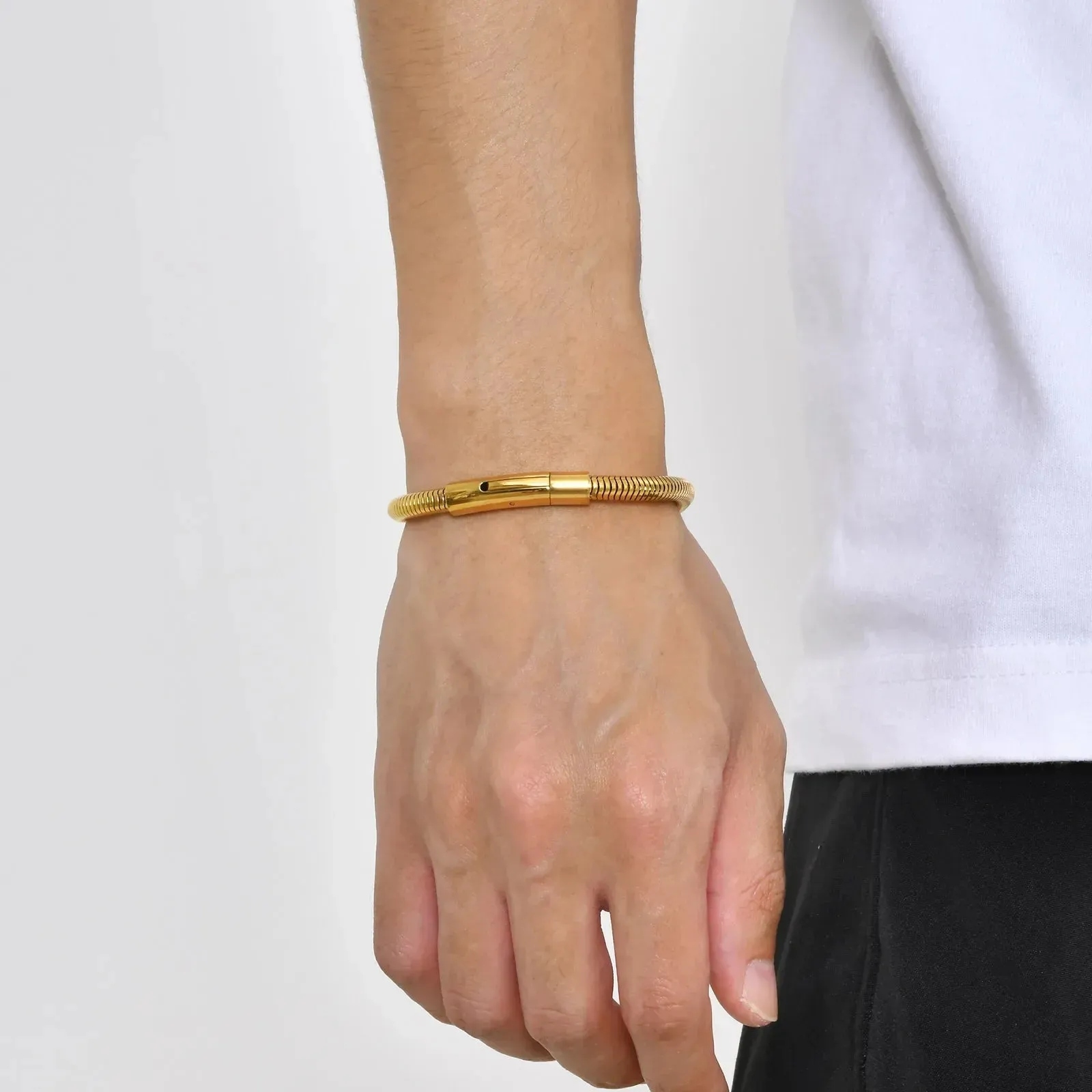 Pulsera Orilum Oro · Pulsera muelle chapados en oro de 18k sold by Barlovento de Biar product image thumbnail 4