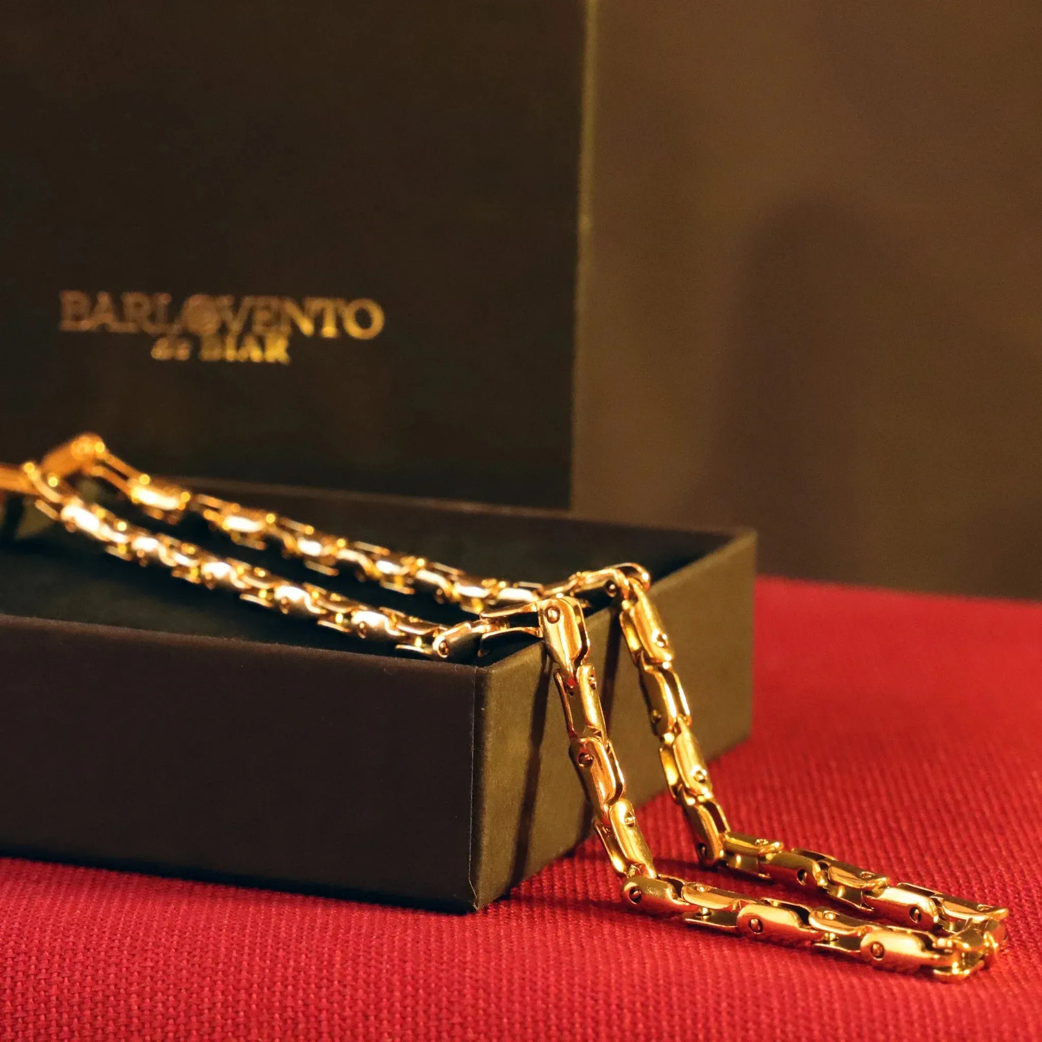 Collar Zerion Oro · Collar eslabones enchapado en oro 18k sold by Barlovento de Biar product image thumbnail 3