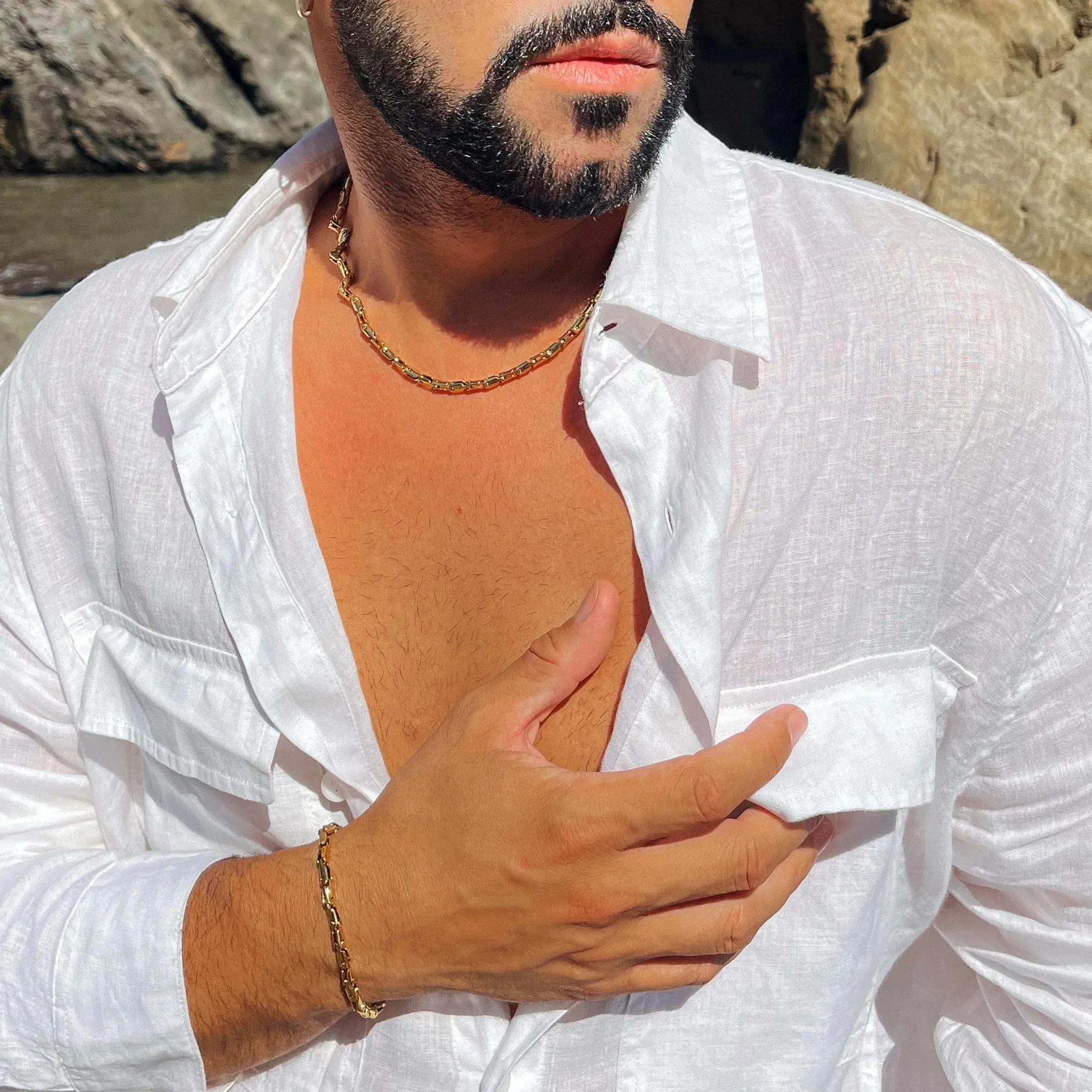 Pulsera Alcoris Oro · Pulsera de eslabones chapada en oro 18k sold by Barlovento de Biar product image thumbnail 5