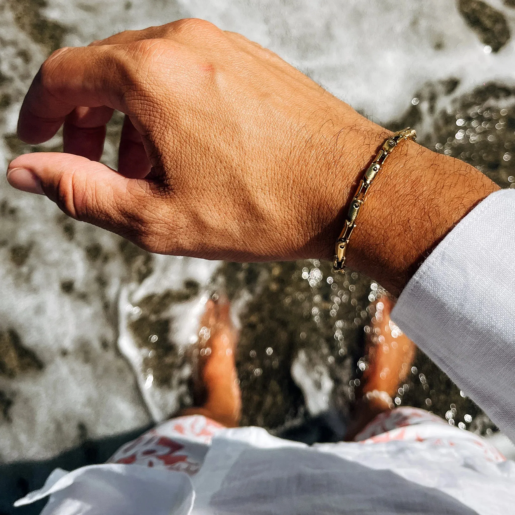 Pulsera Alcoris Oro · Pulsera de eslabones chapada en oro 18k sold by Barlovento de Biar product image thumbnail 3