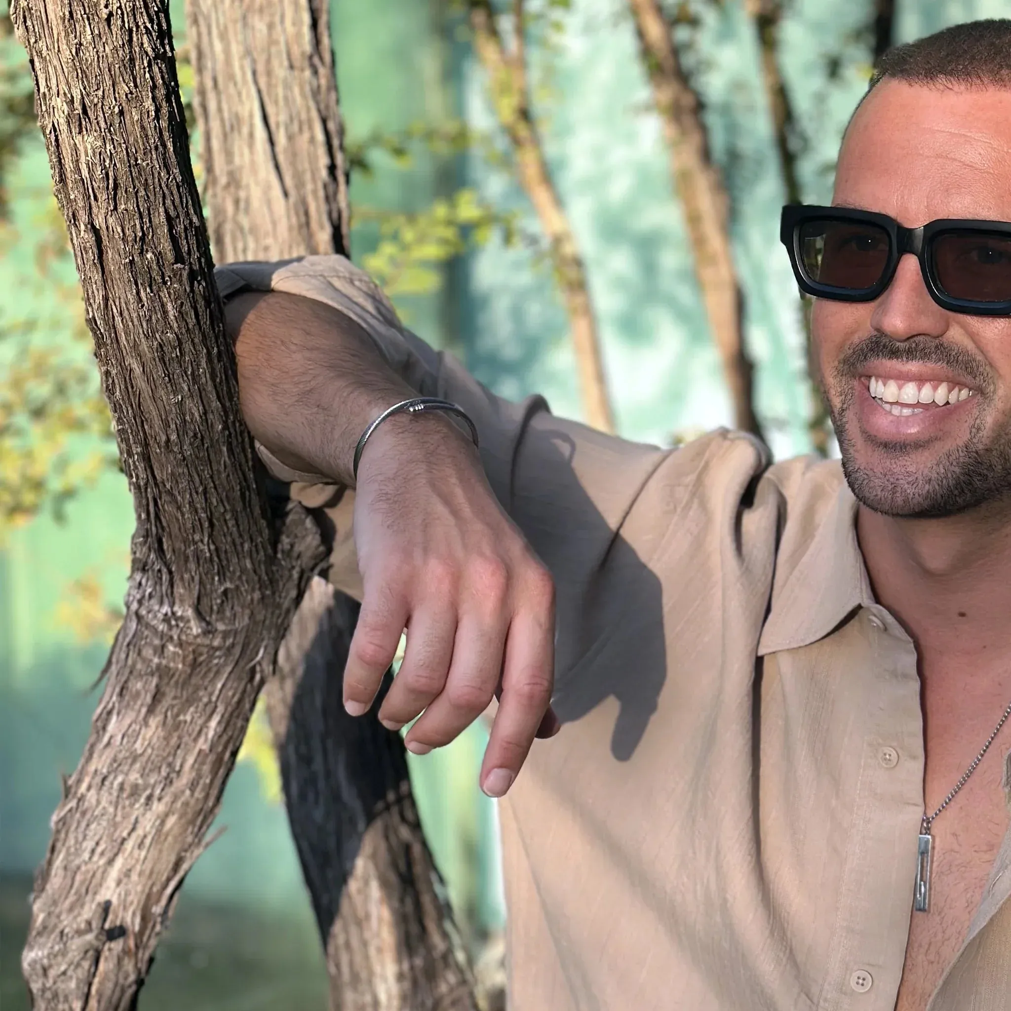 Pulsera Carme Plateada · Pulsera rígida Plateada sold by Barlovento de Biar product image thumbnail 4