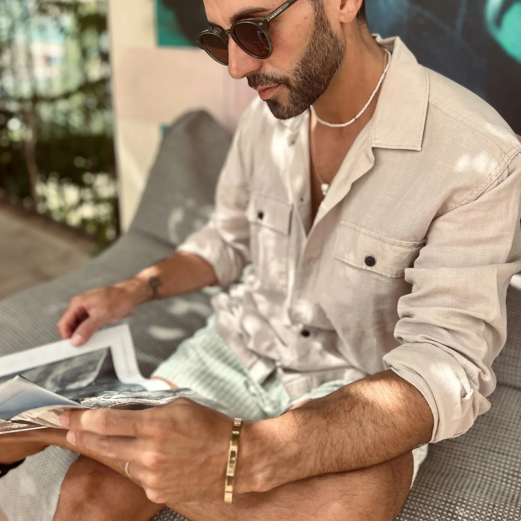 Pulsera Maia Dorada · Pulsera estilo clásico de acero inoxidable sold by Barlovento de Biar product image thumbnail 3