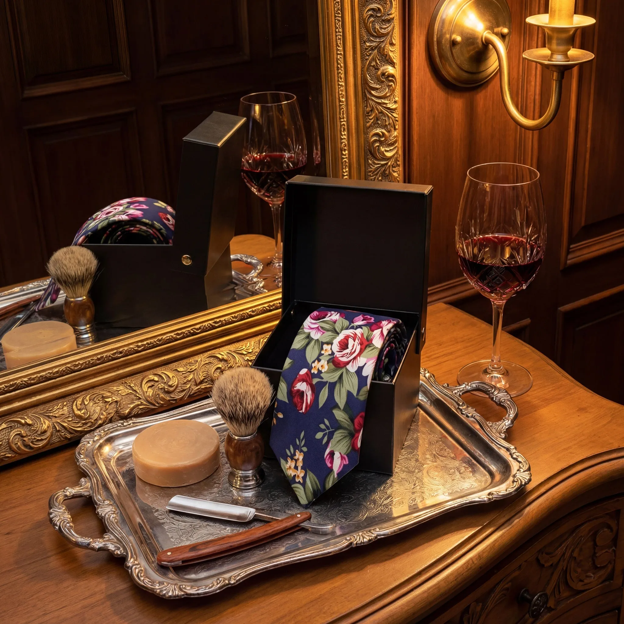 Cabaña de rosas · ESTRECHA · corbata florales sold by Barlovento de Biar product image thumbnail 5