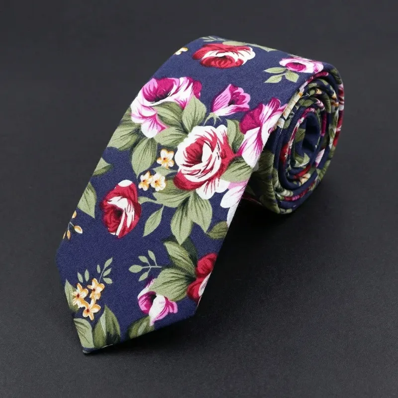 Cabaña de rosas · ESTRECHA · corbata florales made by Barlovento de Biar