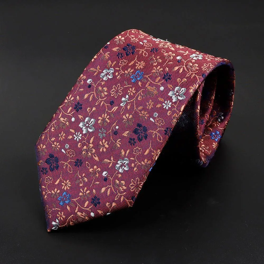 Auvergne · corbata floral de color rojo intenso sold by Barlovento de Biar