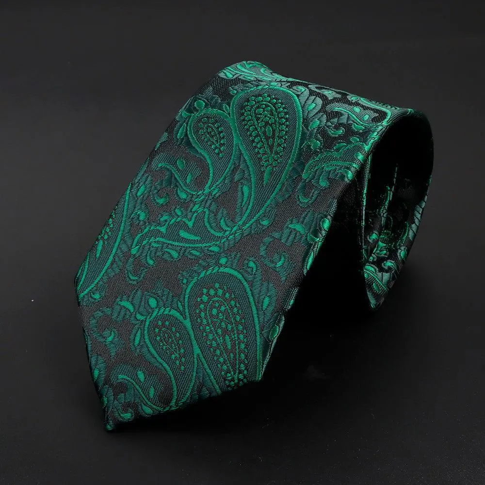 Rhône · corbata con estampado paisley verde sold by Barlovento de Biar