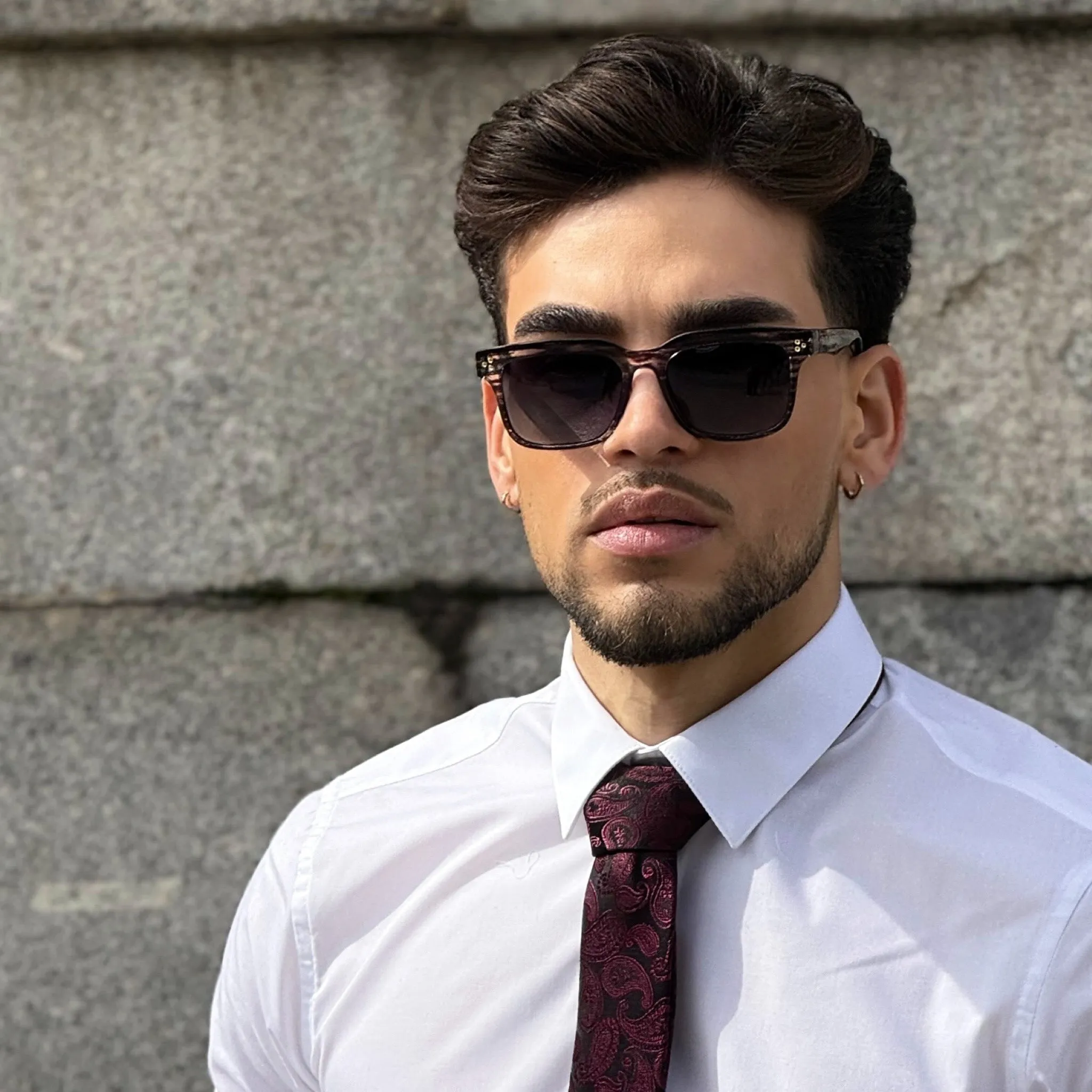 Burgundy · corbata con estampado paisley rojo sold by Barlovento de Biar product image thumbnail 2