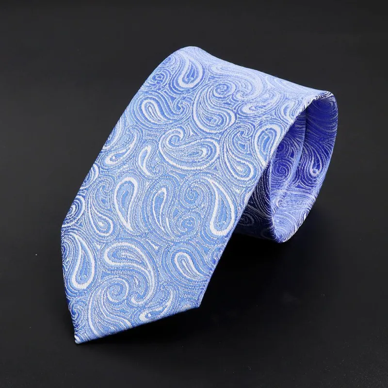 Provence · corbata con estampado Paisley azul made by Barlovento de Biar