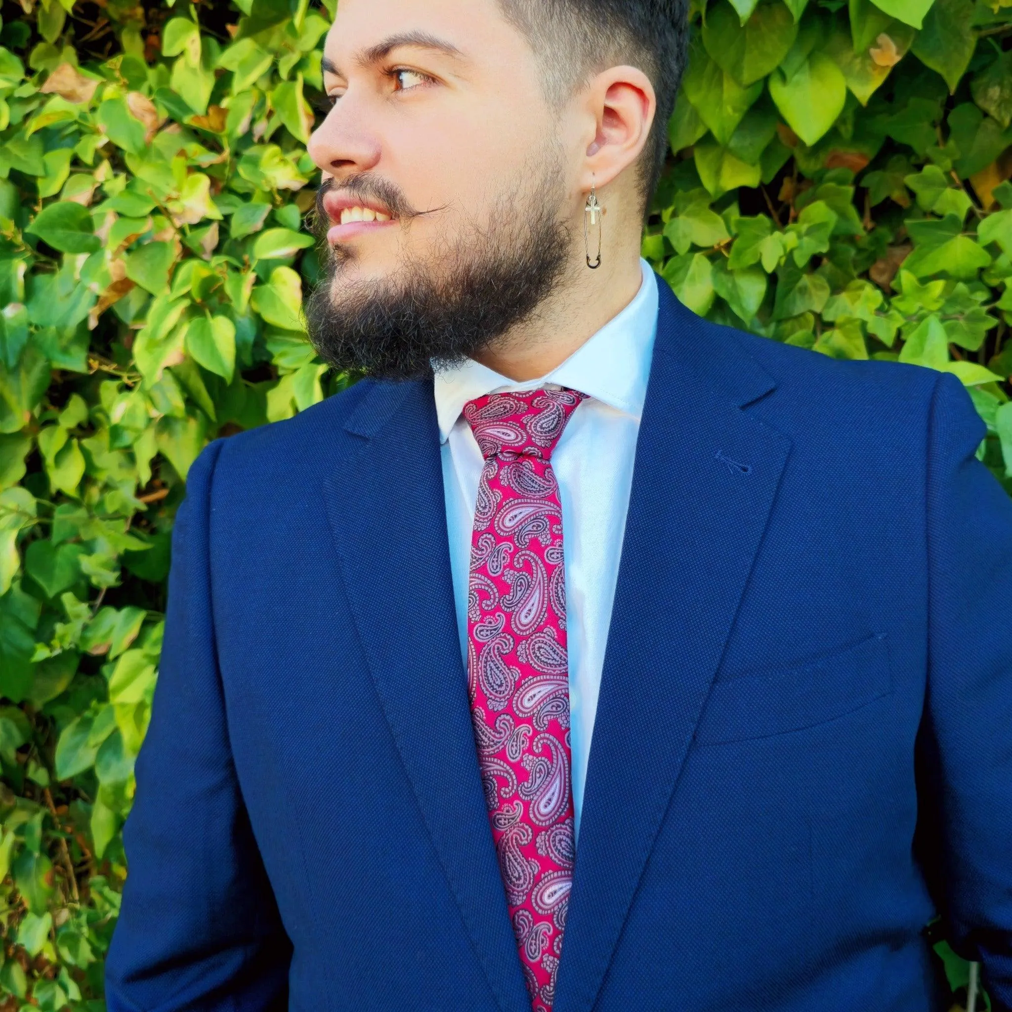 Beaujolais · corbata con estampado paisley roja sold by Barlovento de Biar product image thumbnail 2