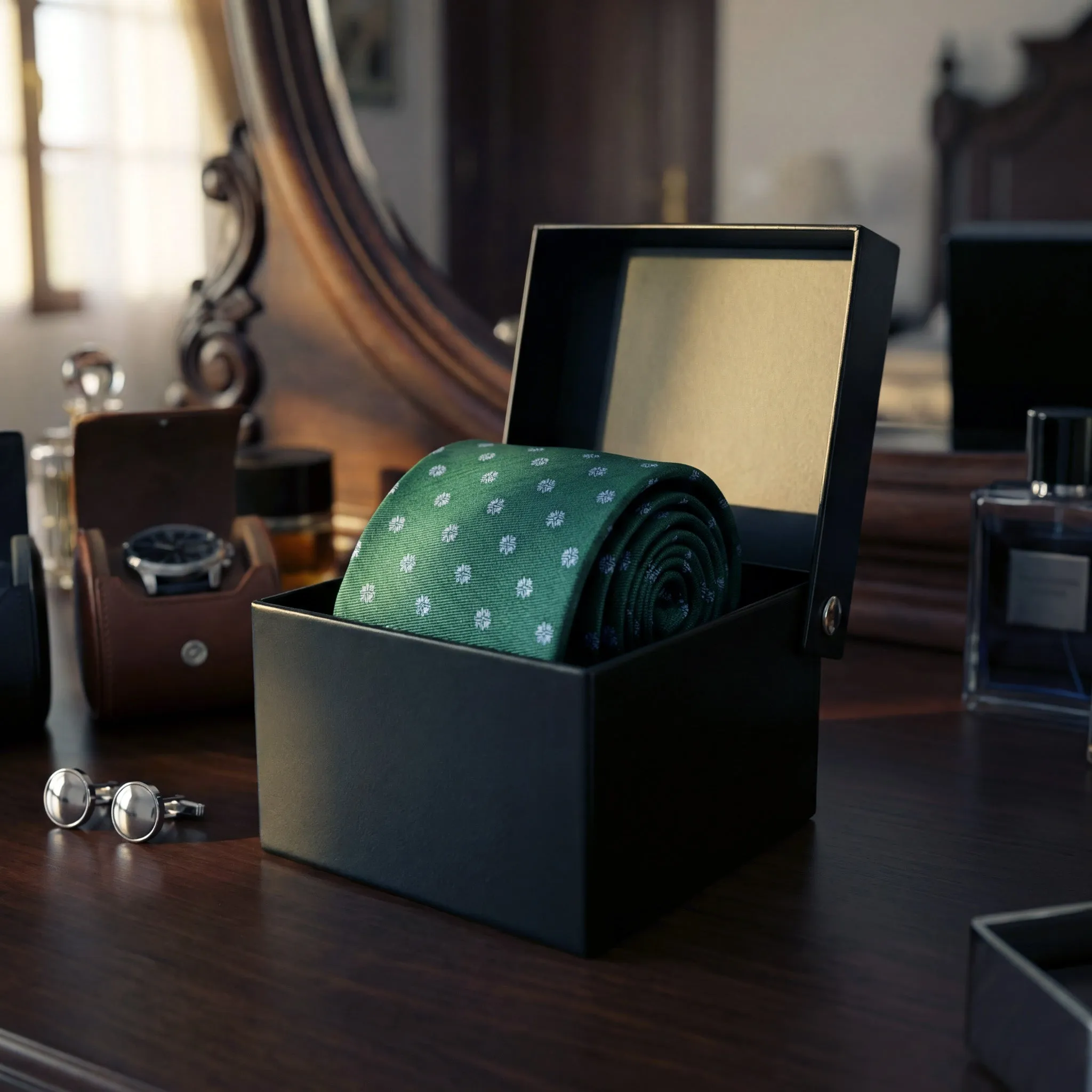 Gardenias · corbata floral verde sold by Barlovento de Biar product image thumbnail 4