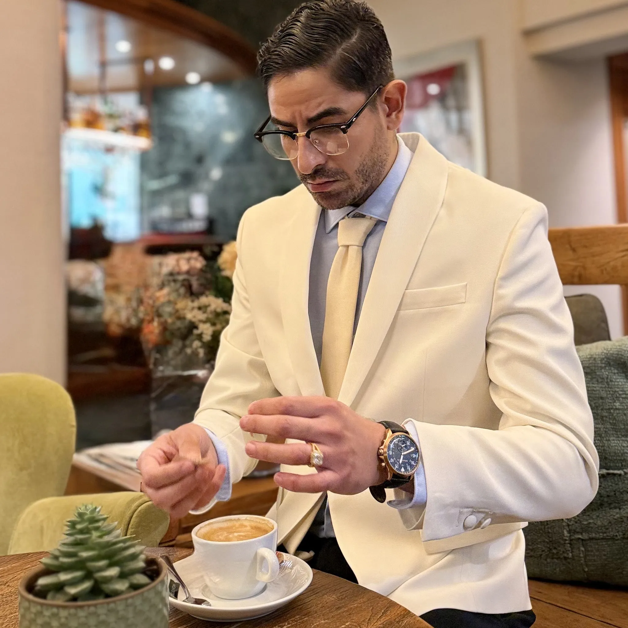 Sahara · corbata crema suave sold by Barlovento de Biar product image thumbnail 3