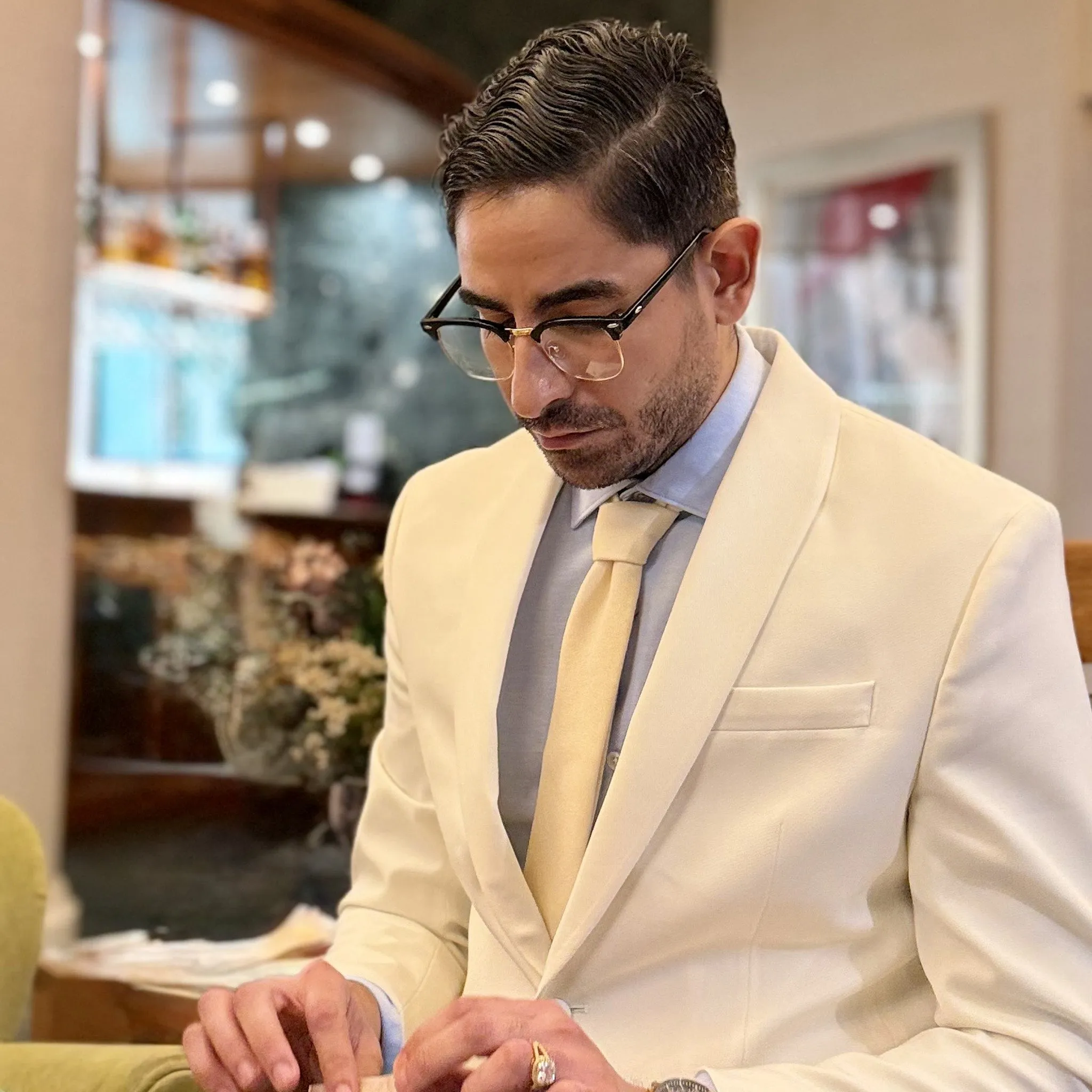 Sahara · corbata crema suave sold by Barlovento de Biar product image thumbnail 2