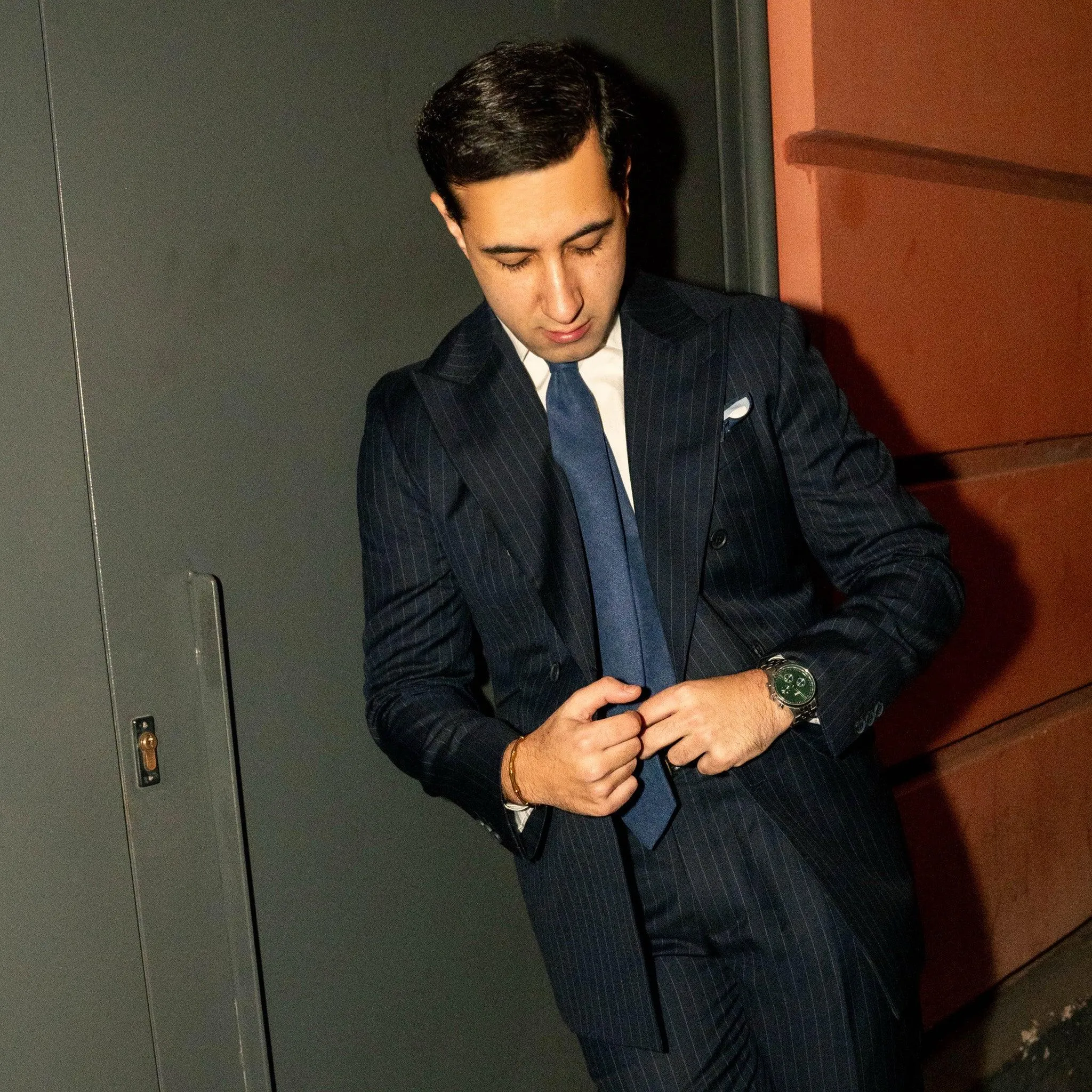 Ordos · corbata azul oscuro suave sold by Barlovento de Biar product image thumbnail 4