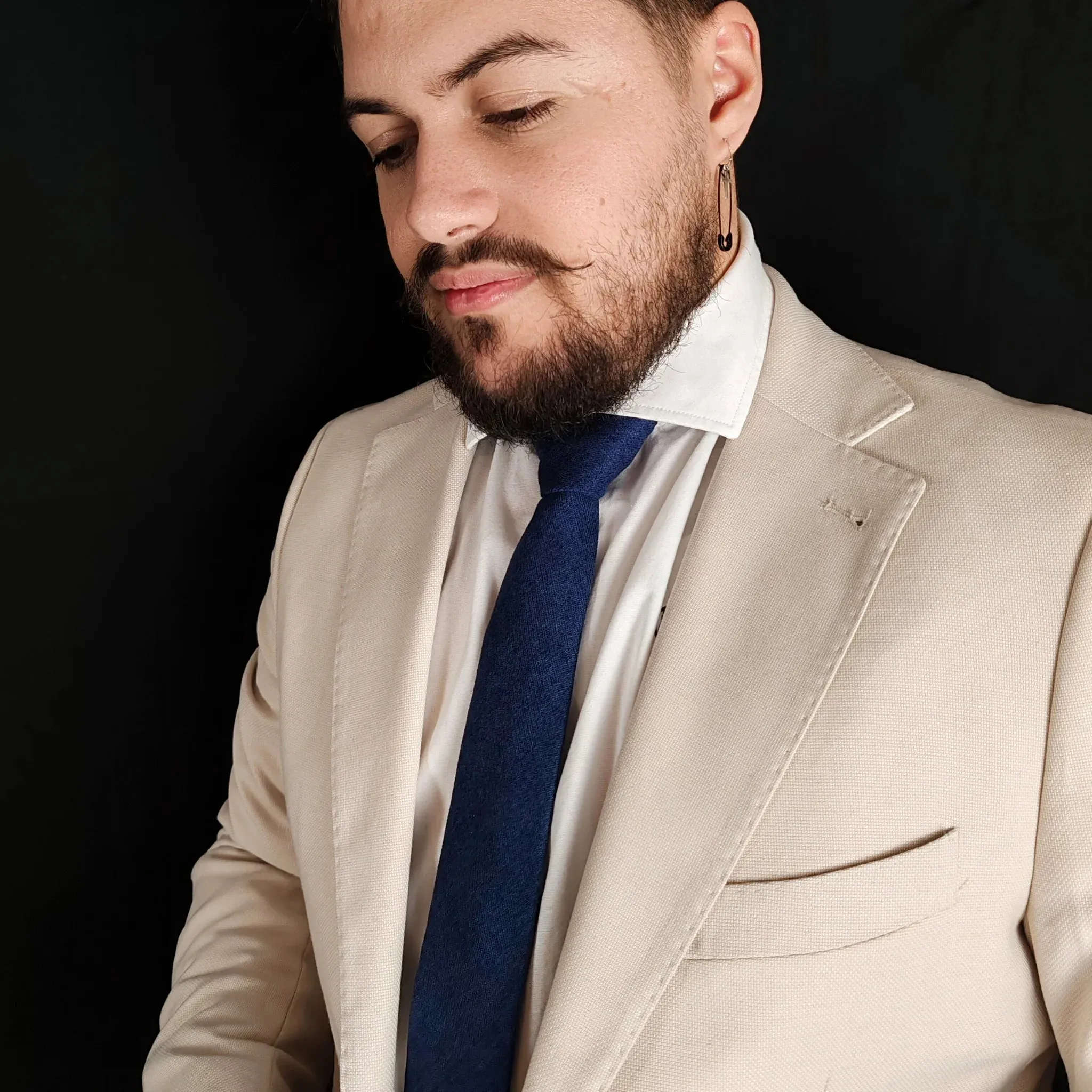 Ordos · corbata azul oscuro suave sold by Barlovento de Biar product image thumbnail 2