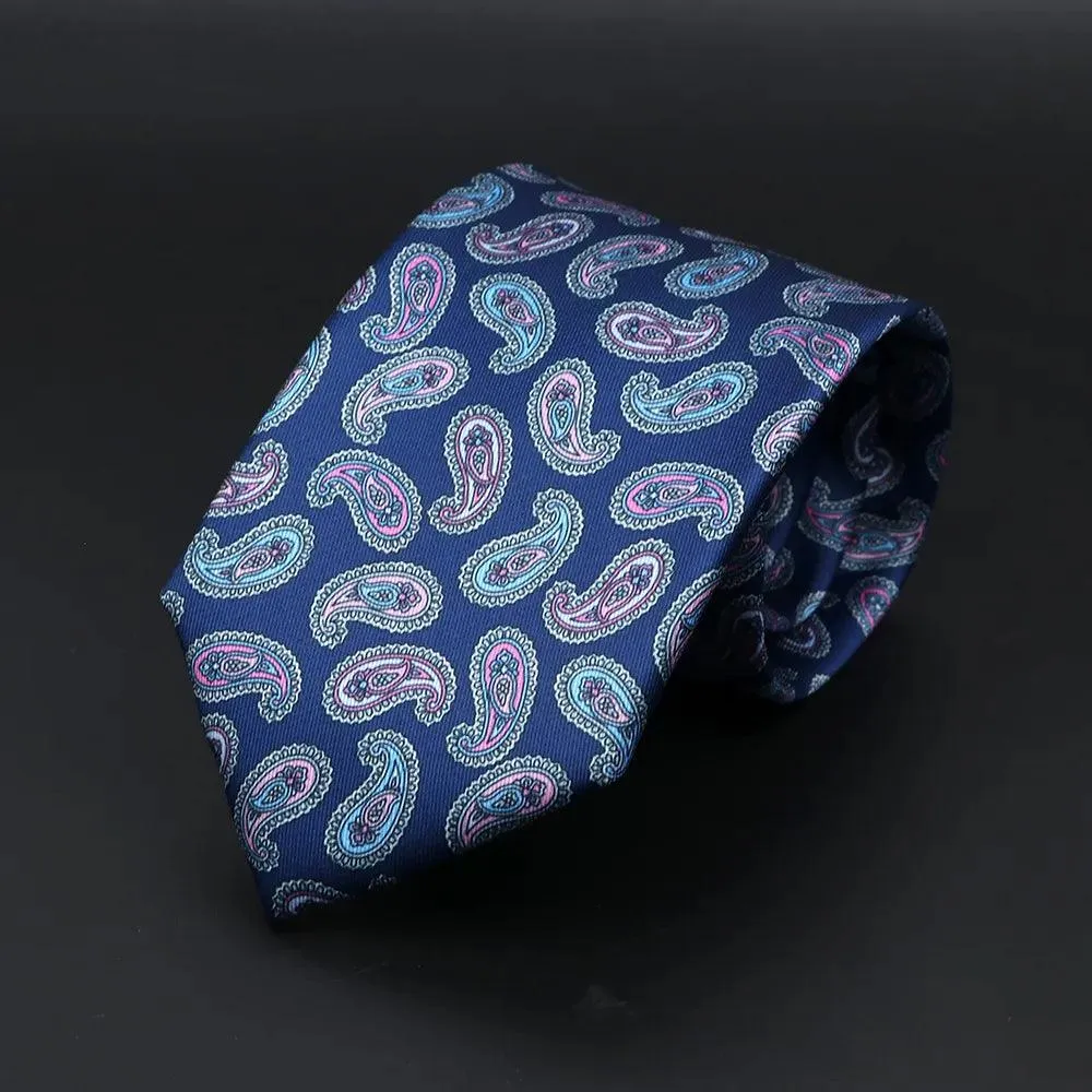 Bourdeaux · corbata con estampado paisley azul sold by Barlovento de Biar