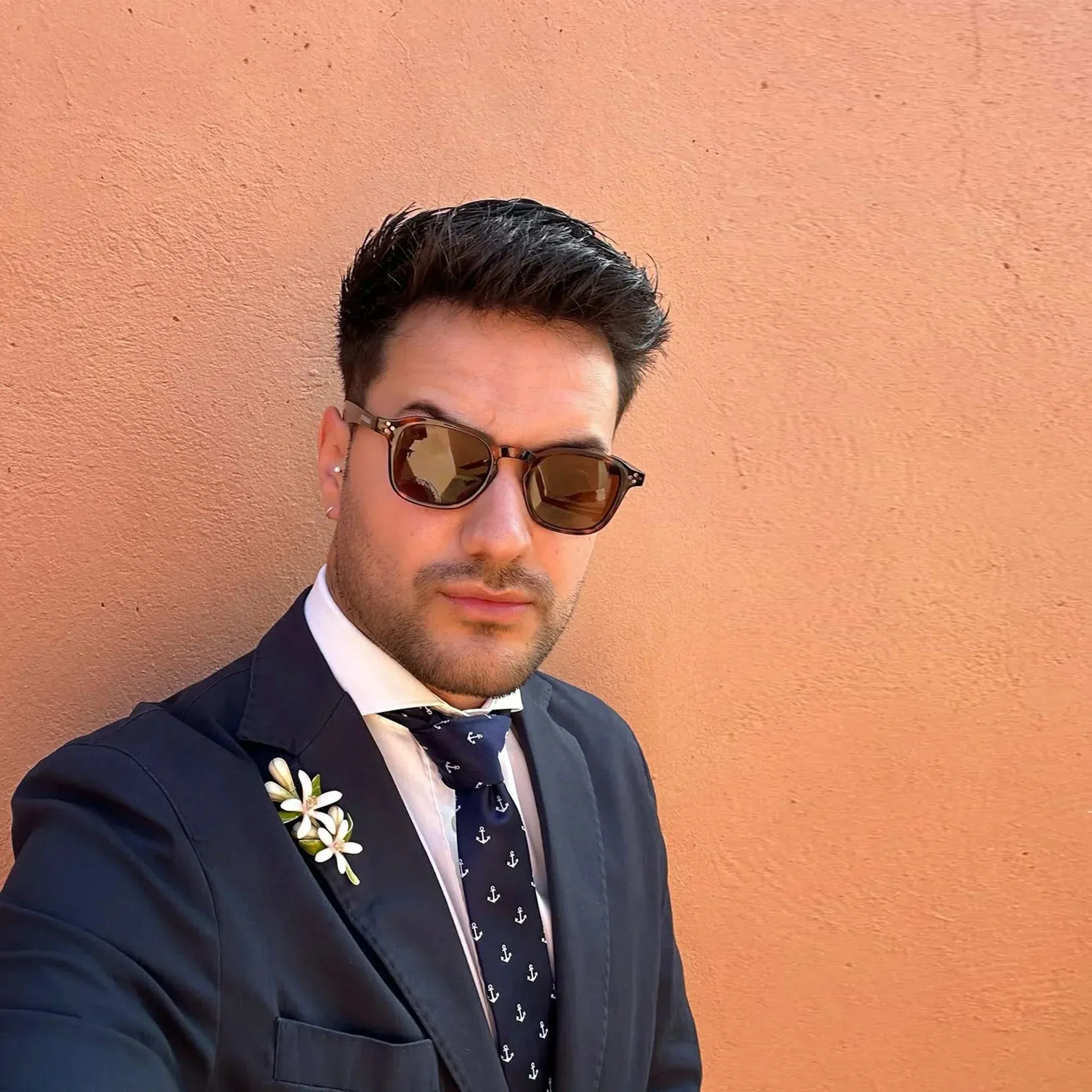 Anclas · corbata de diseño azul para marineros sold by Barlovento de Biar product image thumbnail 2