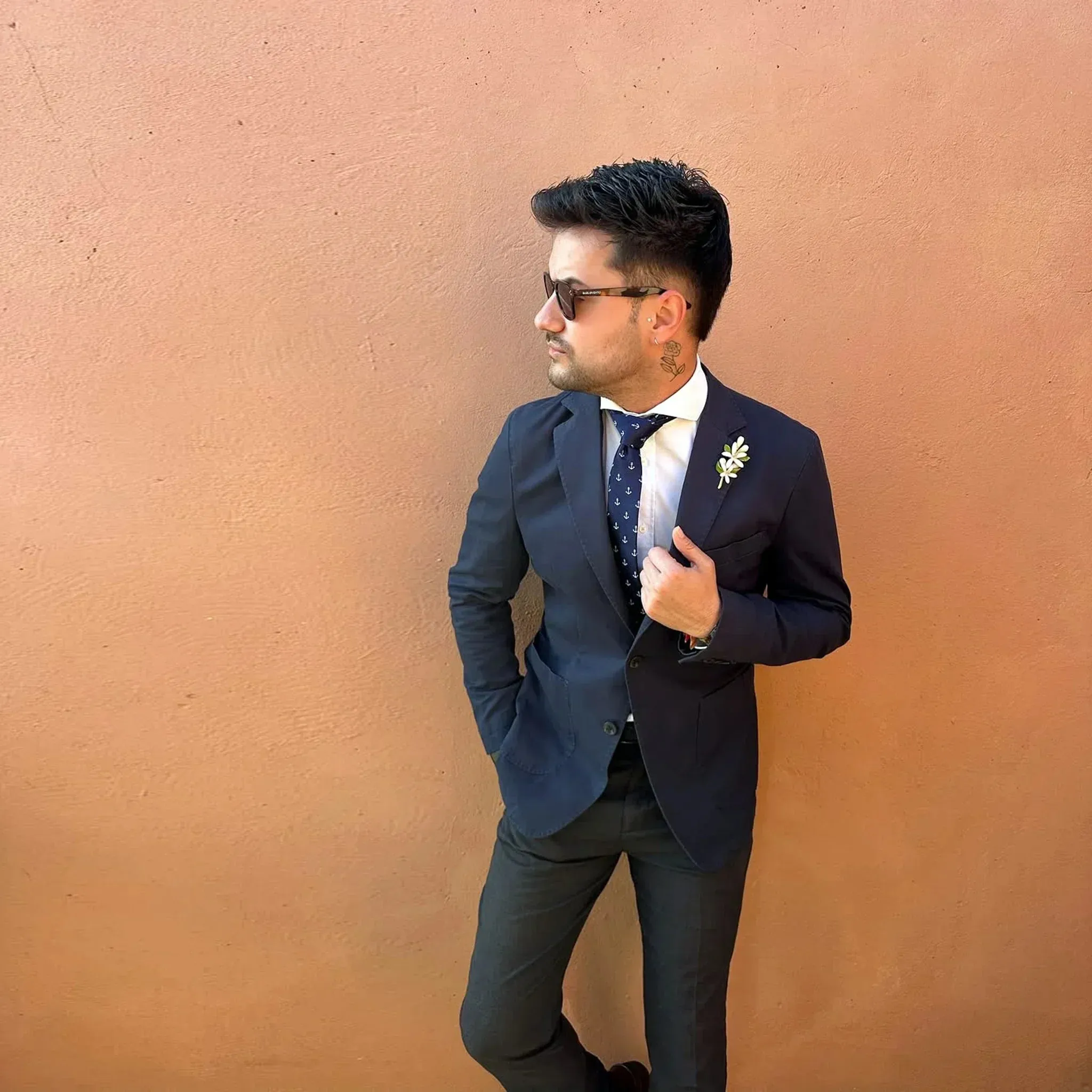 Anclas · corbata de diseño azul para marineros sold by Barlovento de Biar product image thumbnail 4