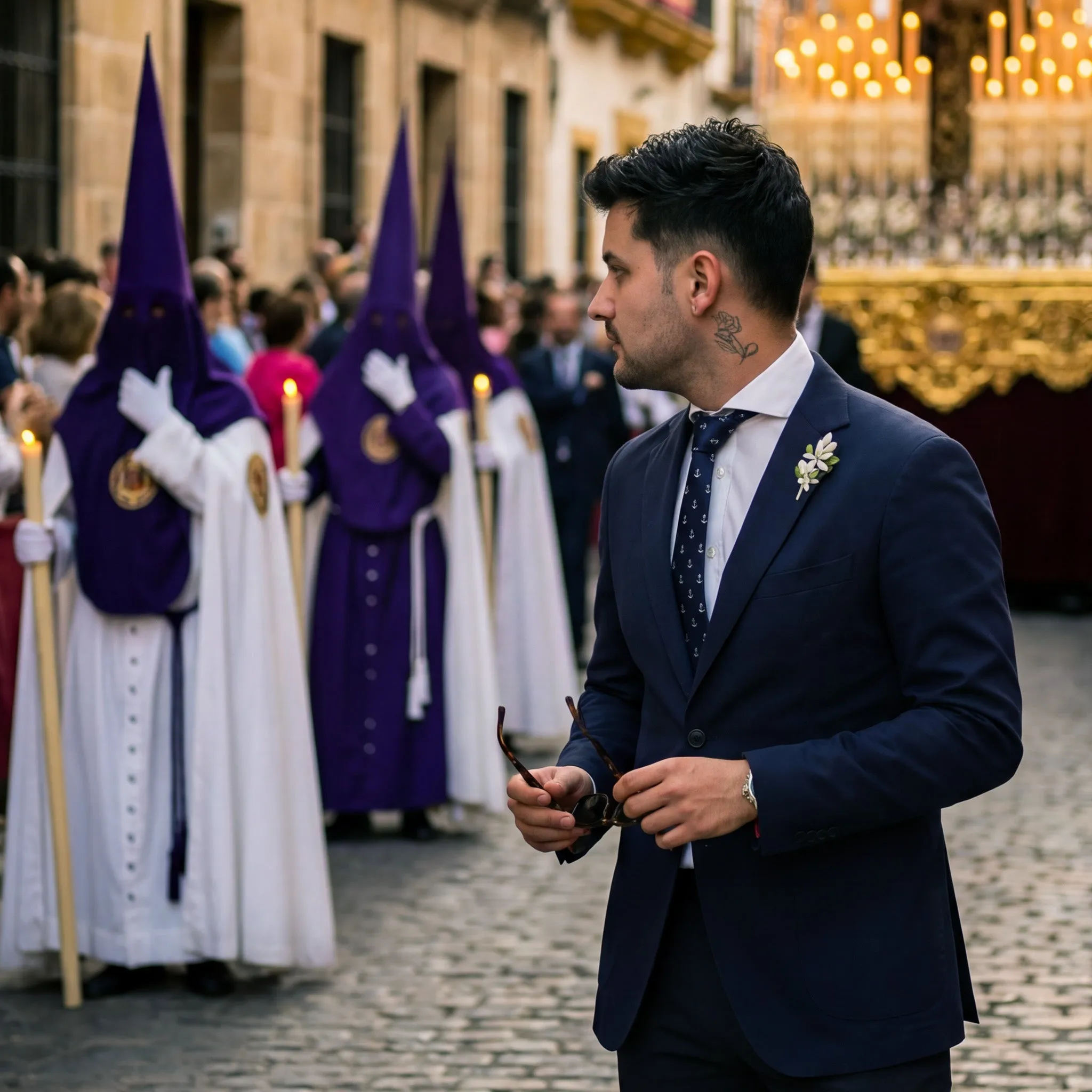 Anclas · corbata de diseño azul para marineros sold by Barlovento de Biar product image thumbnail 3