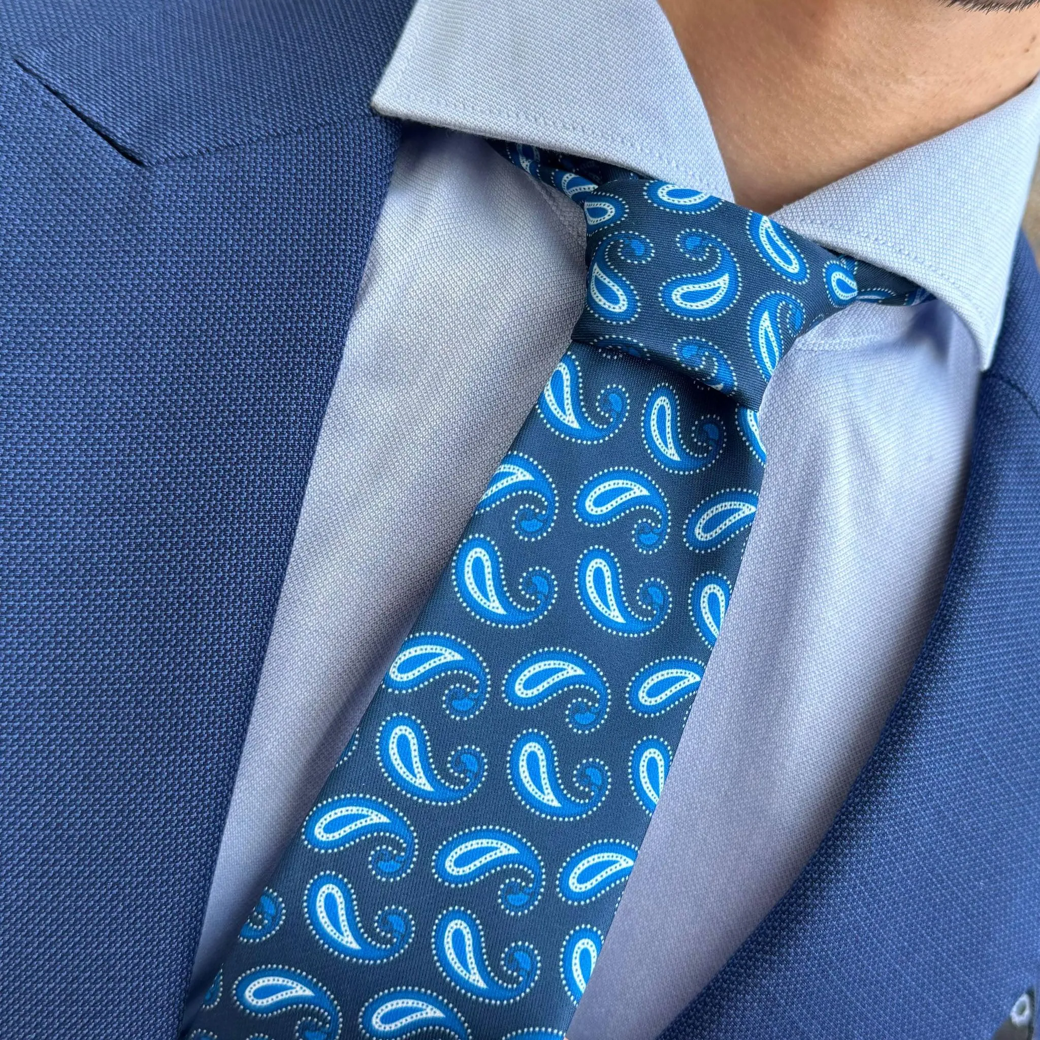 Anzio · corbata con estampado azul sold by Barlovento de Biar product image thumbnail 3