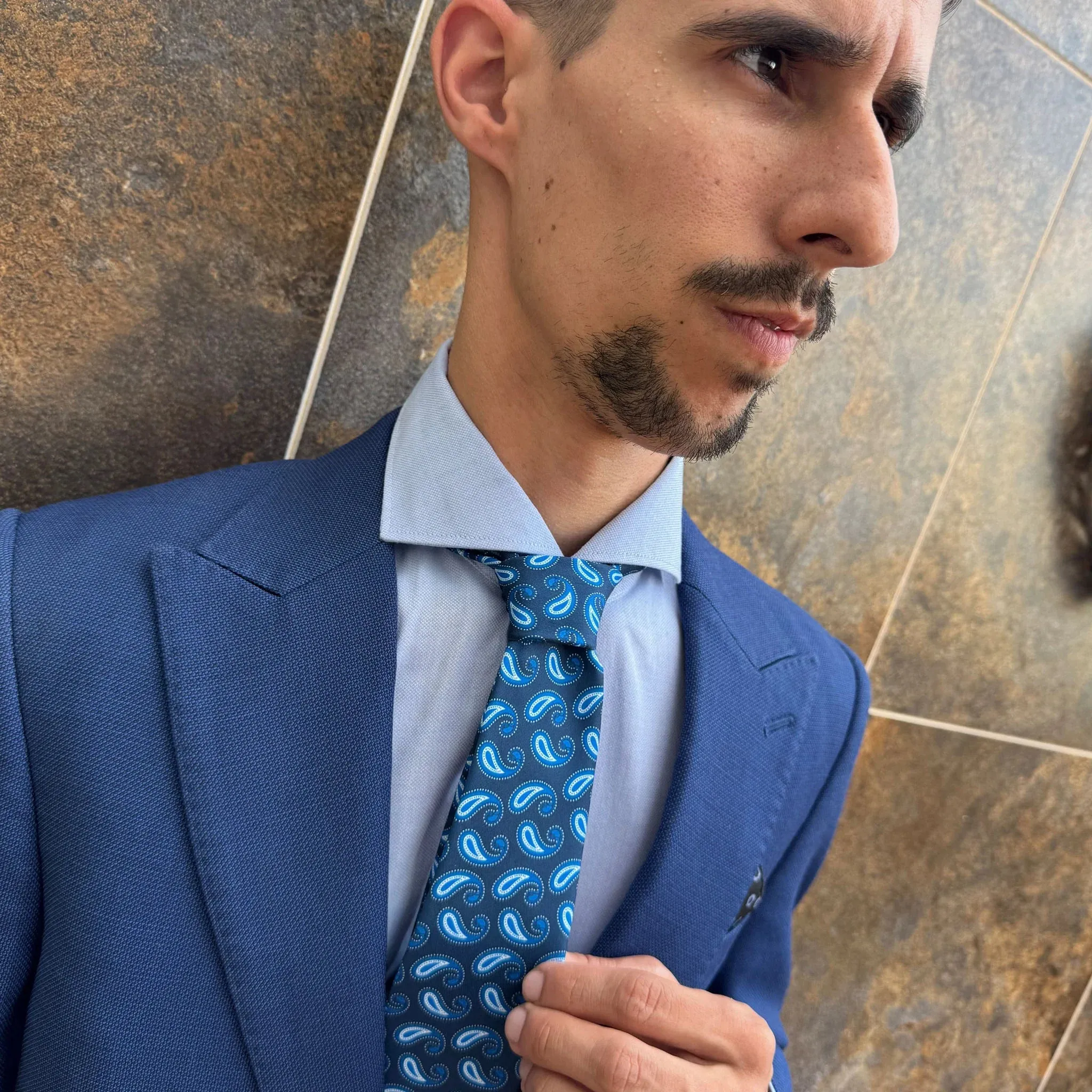 Anzio · corbata con estampado azul sold by Barlovento de Biar product image thumbnail 2