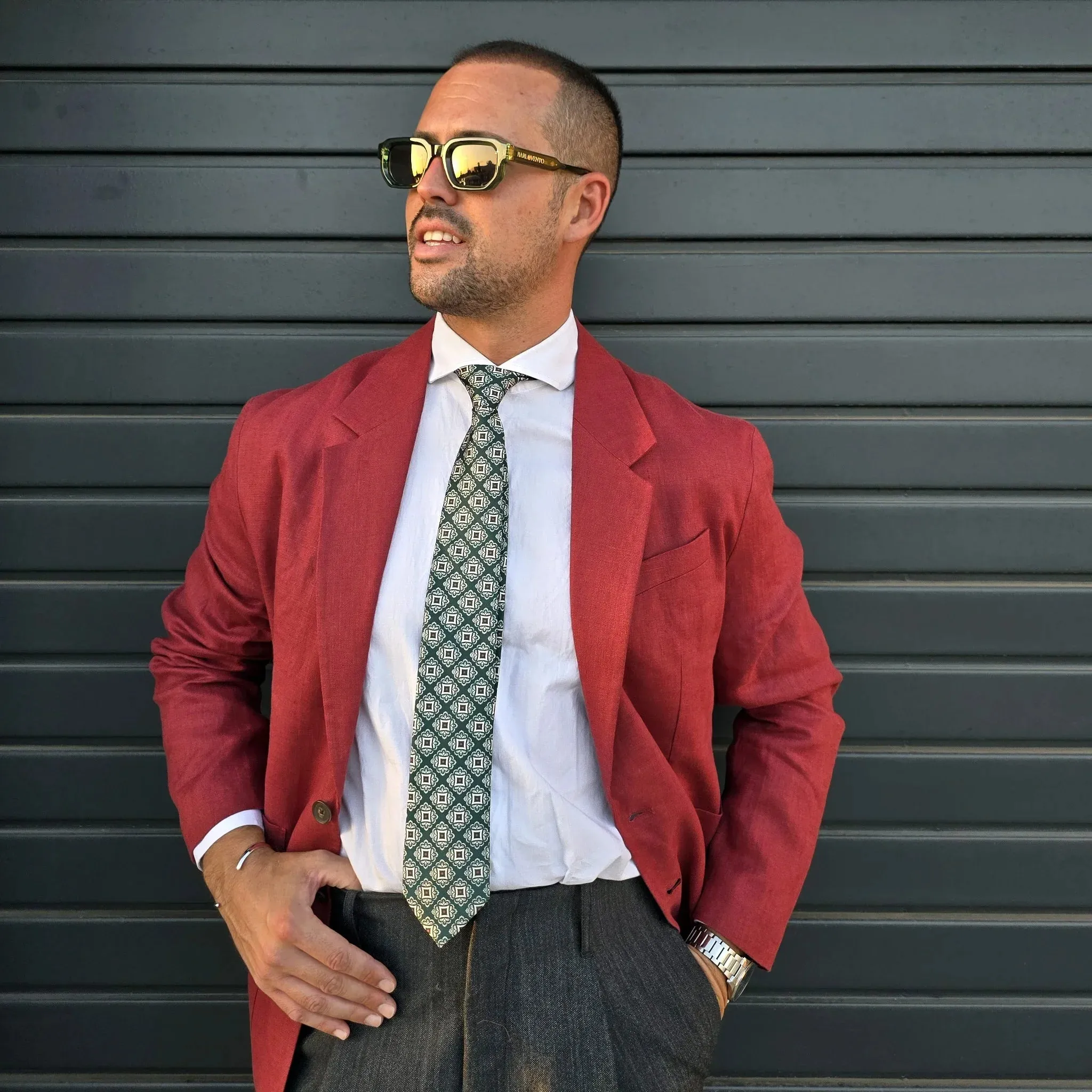 Nocera · corbata estilo italiano verde sold by Barlovento de Biar product image thumbnail 4