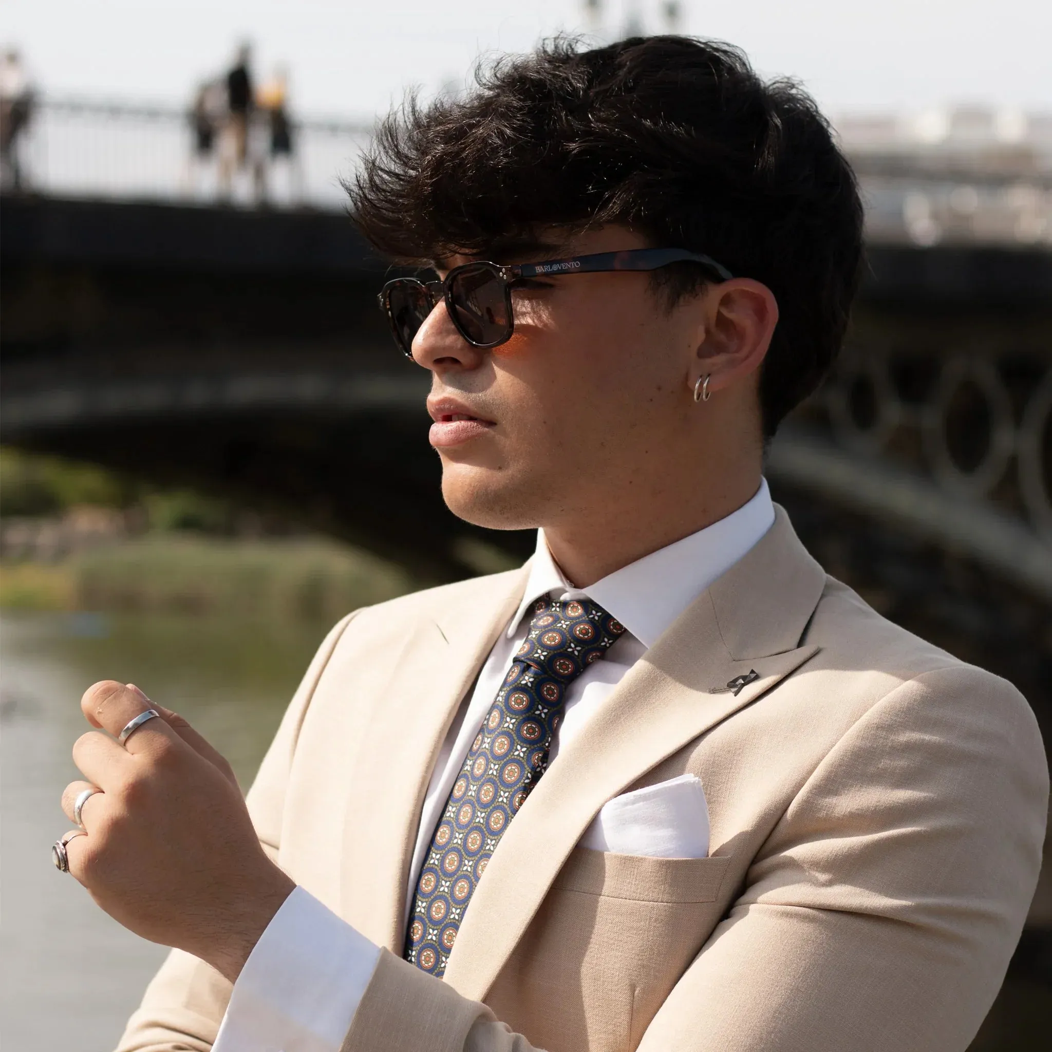 Lucca · corbata estilo italiano azul sold by Barlovento de Biar product image thumbnail 2