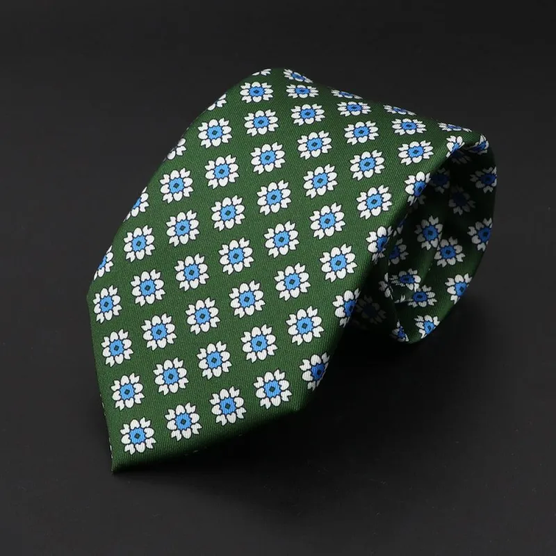 Trento · corbata estilo italiano verde made by Barlovento de Biar