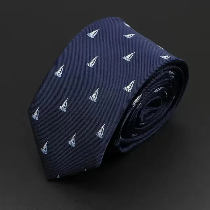 Yates · corbata azul de diseño náutico made by Barlovento de Biar
