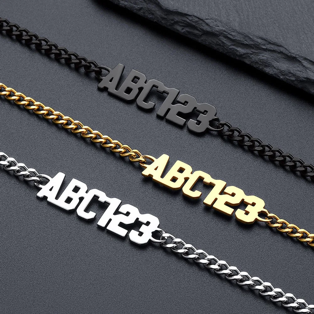 Customized Nameplate Cuban Chain Link Necklace Gift for Men sold by FaithHeart product image thumbnail 3