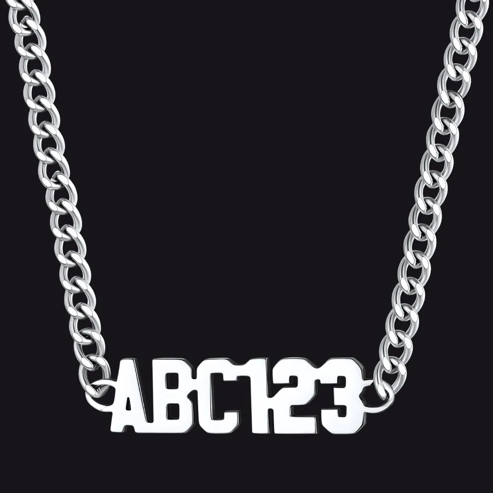 Customized Nameplate Cuban Chain Link Necklace Gift for Men sold by FaithHeart