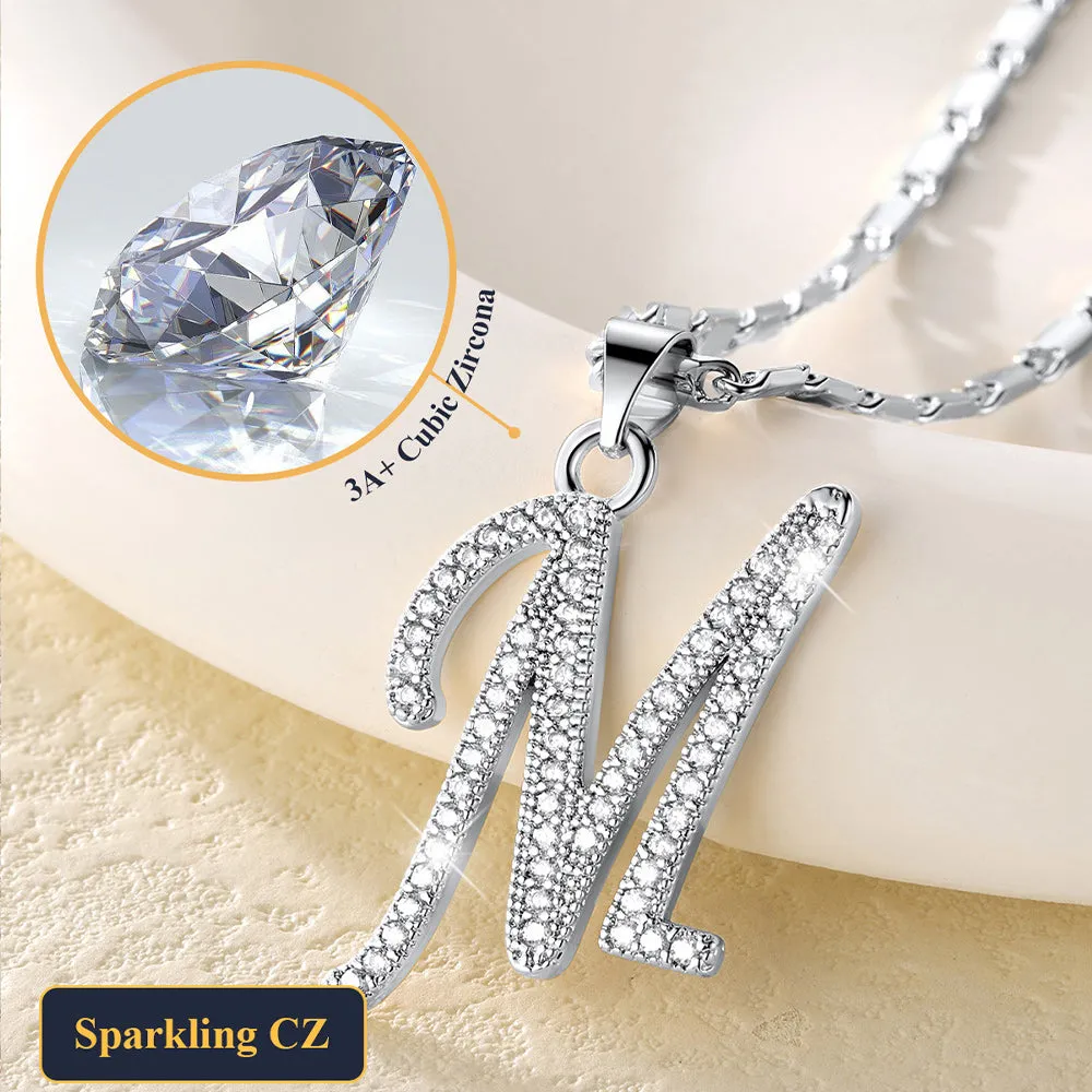 CZ Crystal Initial A-Z Letter Necklace for Women, 20 Inch sold by FaithHeart product image thumbnail 5