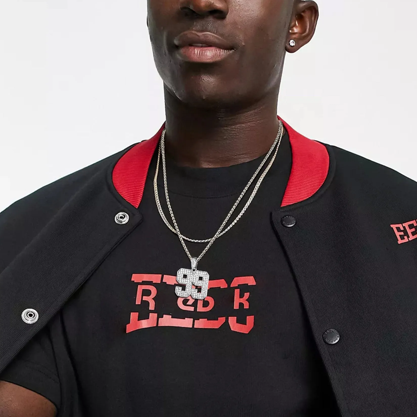 Custom Diamond Baseball Jersey Number Necklace for Men sold by FaithHeart product image thumbnail 2