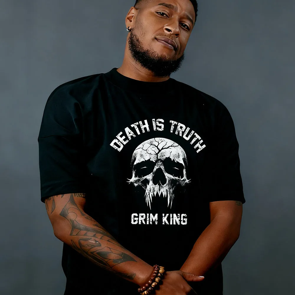 Halloween Y2K Gothic Skull T-Shirt Graphic Tee for Men sold by FaithHeart product image thumbnail 2