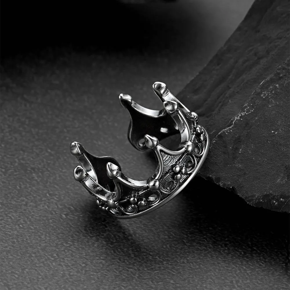 Crown Cross Open Adjustable Ring for Men sold by FaithHeart product image thumbnail 5