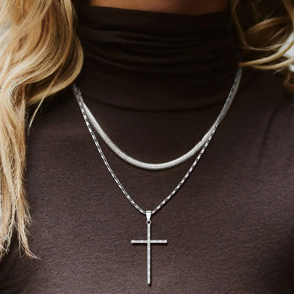 Diamond Cross Pendant Necklace for Women sold by FaithHeart product image thumbnail 2