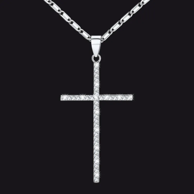 Diamond Cross Pendant Necklace for Women sold by FaithHeart