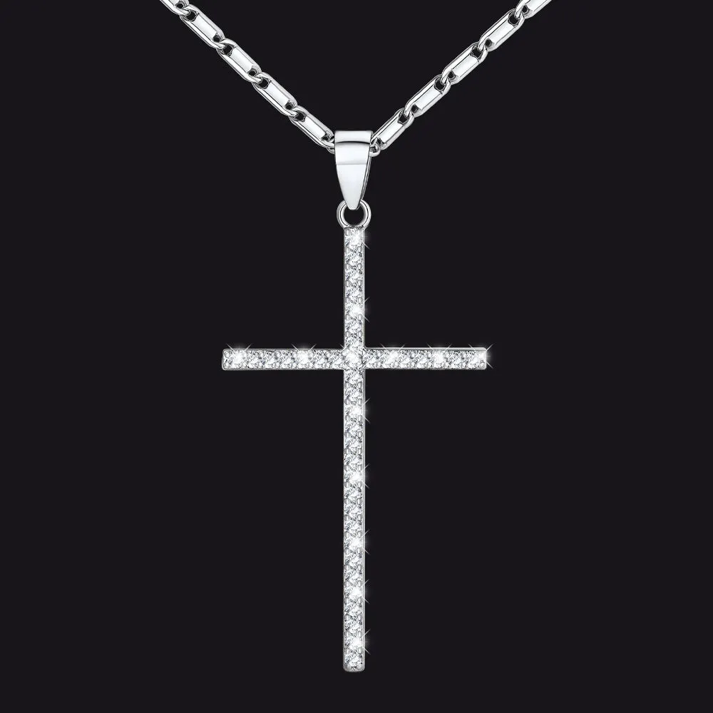 Diamond Cross Pendant Necklace for Women sold by FaithHeart