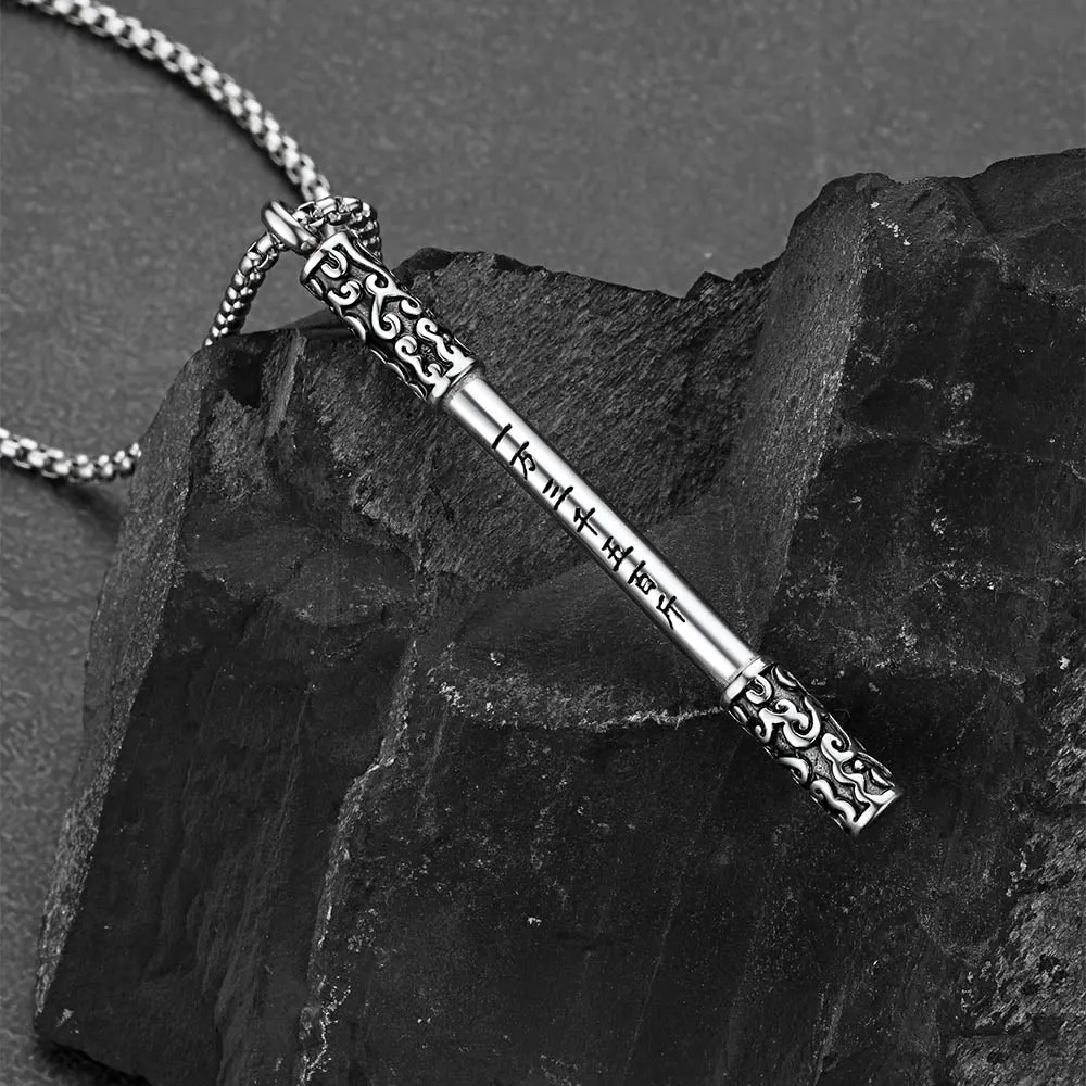 Monkey King Ruyi Jingu Bang Bar Necklace for Men sold by FaithHeart product image thumbnail 4