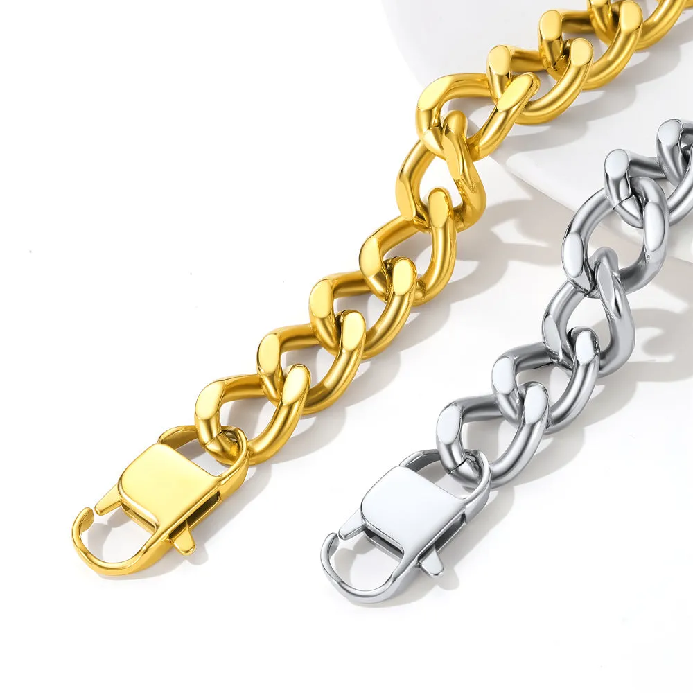 Chunky Cuban Link Chain Necklace for Women sold by FaithHeart product image thumbnail 5