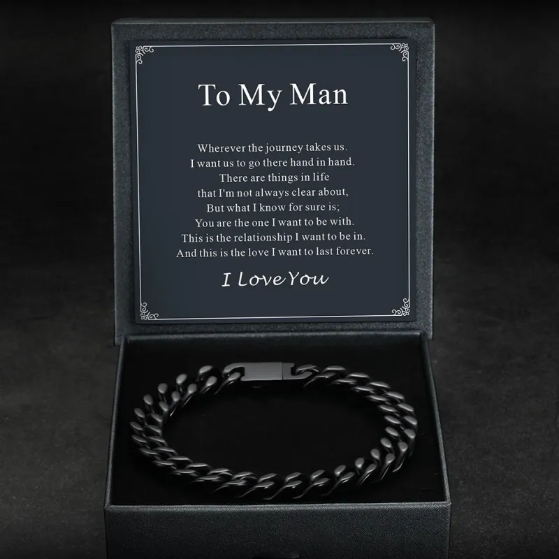 Miami Cuban Chain Bracelet 5/7/9/12mm Width Birthday Gift for Men sold by FaithHeart