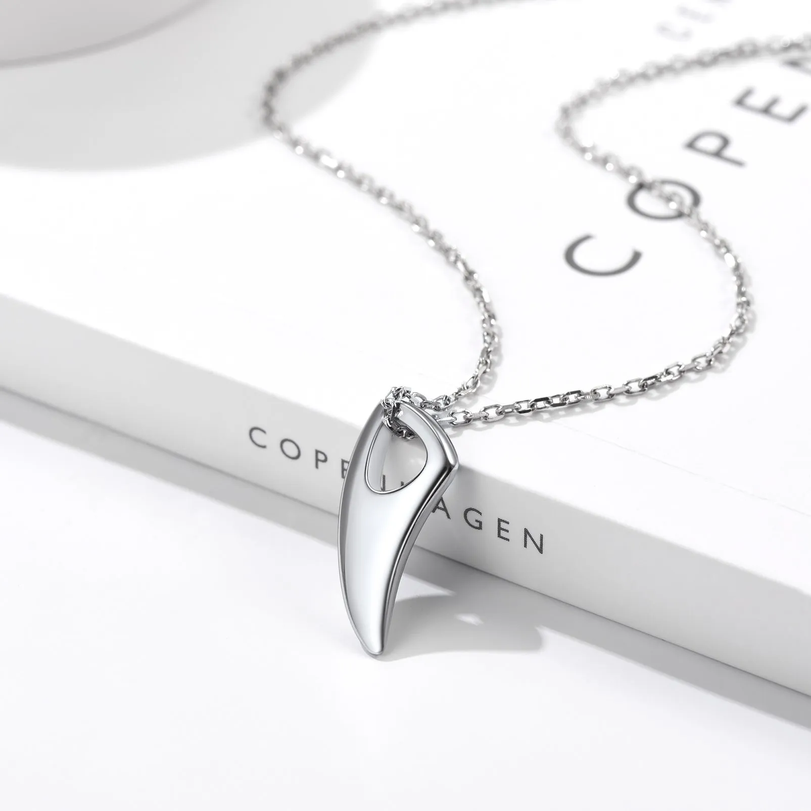 Flash Sale 925 Sterling Silver Wolf Tooth Necklace for Men sold by FaithHeart product image thumbnail 3