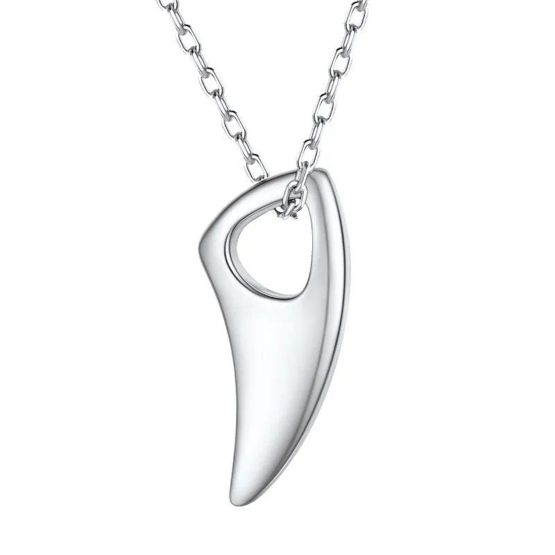 Flash Sale 925 Sterling Silver Wolf Tooth Necklace for Men sold by FaithHeart
