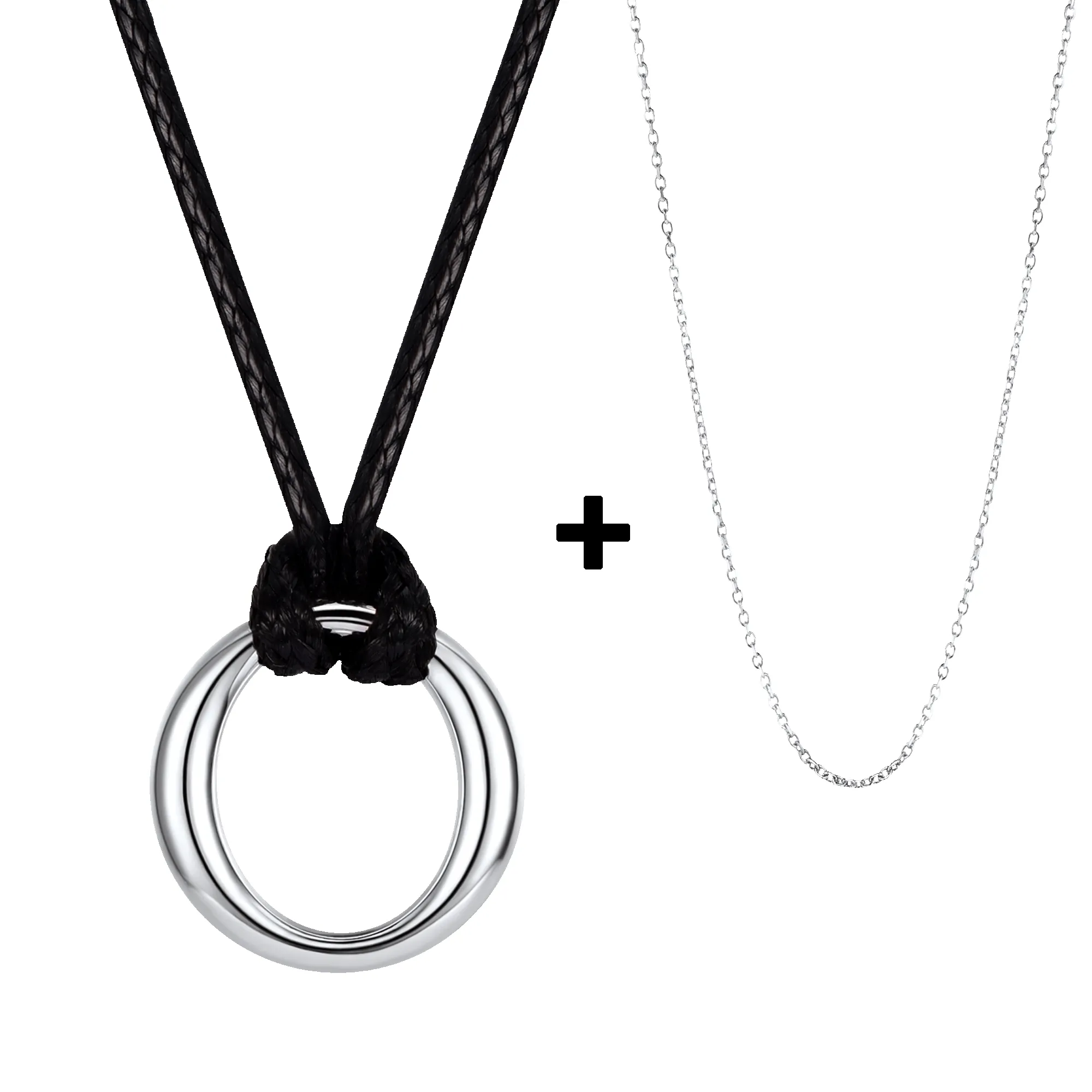 Flash Sale 925 Sterling Silver Circle Necklace for Men sold by FaithHeart